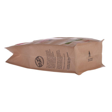 Персонализированный роскошный коричневый продуктовый пакет Kraft Paper чай