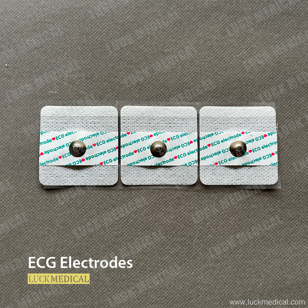 Medical ECG Electrode Pad Lead On Chest