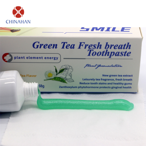Green Tea Flavor Toothpaste For Bad Breath