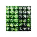 36pcs 12mm de contadores de dados positivos e negativos, pequenos dados de fidelidade de dados de token compatíveis com mtg, ccg, jogos de cartas