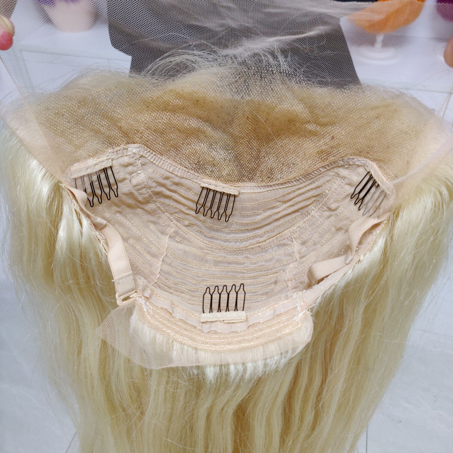 613 Color Straight Human Hair Lace Front Wigs Pre Plucked Peruvian Virgin Hair Glueless Lace Wig with Baby Hair