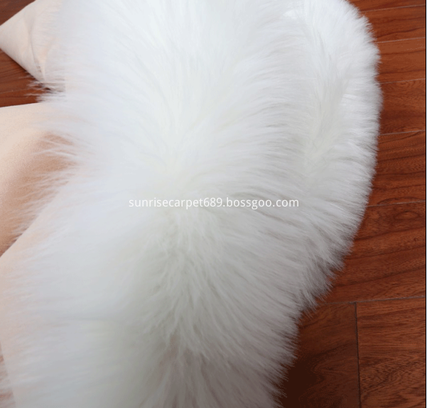 Faux Furs Rug flooring home deco white color