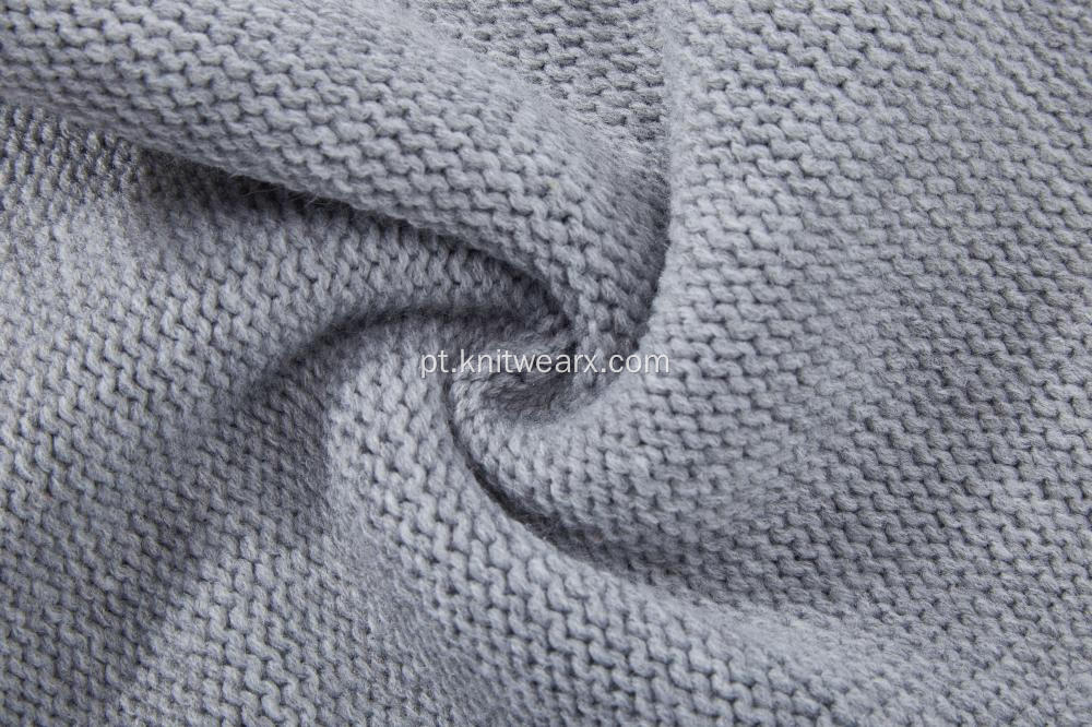 Pulôver de gola de jacquard de jacquard de diamante para meninos