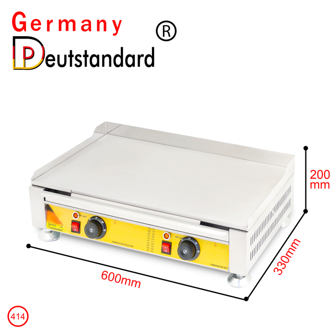 Flache elektrische Bratpfannen-Edelstahlmaschine