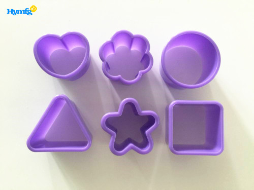 Plastic 6pcs Mini Cookie Cutter Set