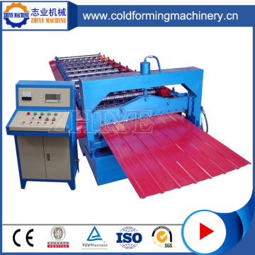 PPGI Trapezoid Roof Panel Roll Forming Machine