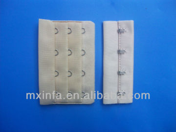 Skin color bra hook and eye closure