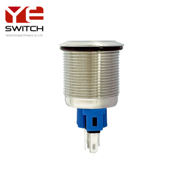 Interrupteur de bouton-bouton en métal scellé illuminé Yeswitch 22 mm