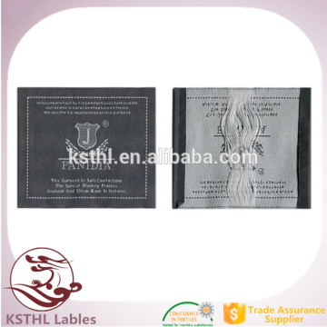 high quality factory blank fabric clothing labels