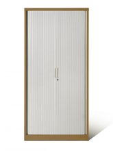 72" Metal Storage Cupboards with Tambour Doors
