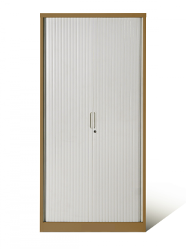 72" Metal Storage Cupboards with Tambour Doors