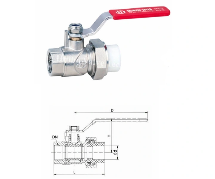 Female Thread Pb and Prt 3/4-1''inch Brass Ball Valve