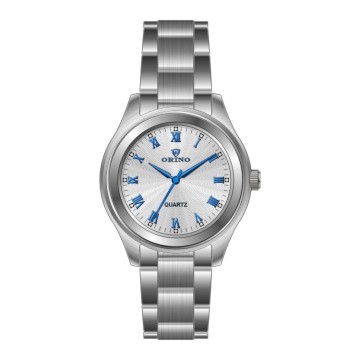 Roman Numeral Engraved Dial Women's Watch