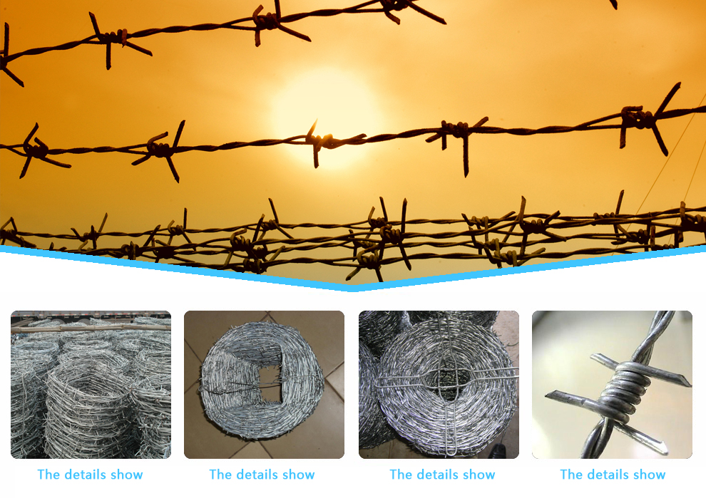 high quality whole sale galvanized barbed wire for sale