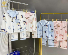 Cute Cartoon Printed Children's Pajama Set