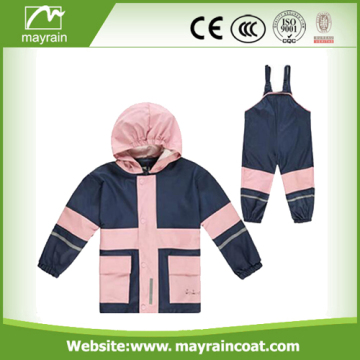 Good Quality Kids PU Rainsuit