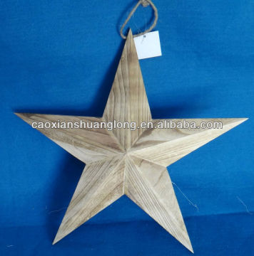 handmade wooden star shape items