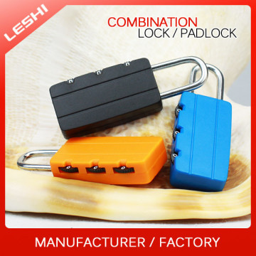 New 3 Digital Resettable Notebook Combination Plastic Padlock