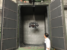 Crawler type shot blasting cleaning machine