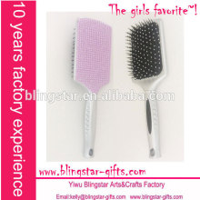 bling bling rhinestone beaded scalp massage comb