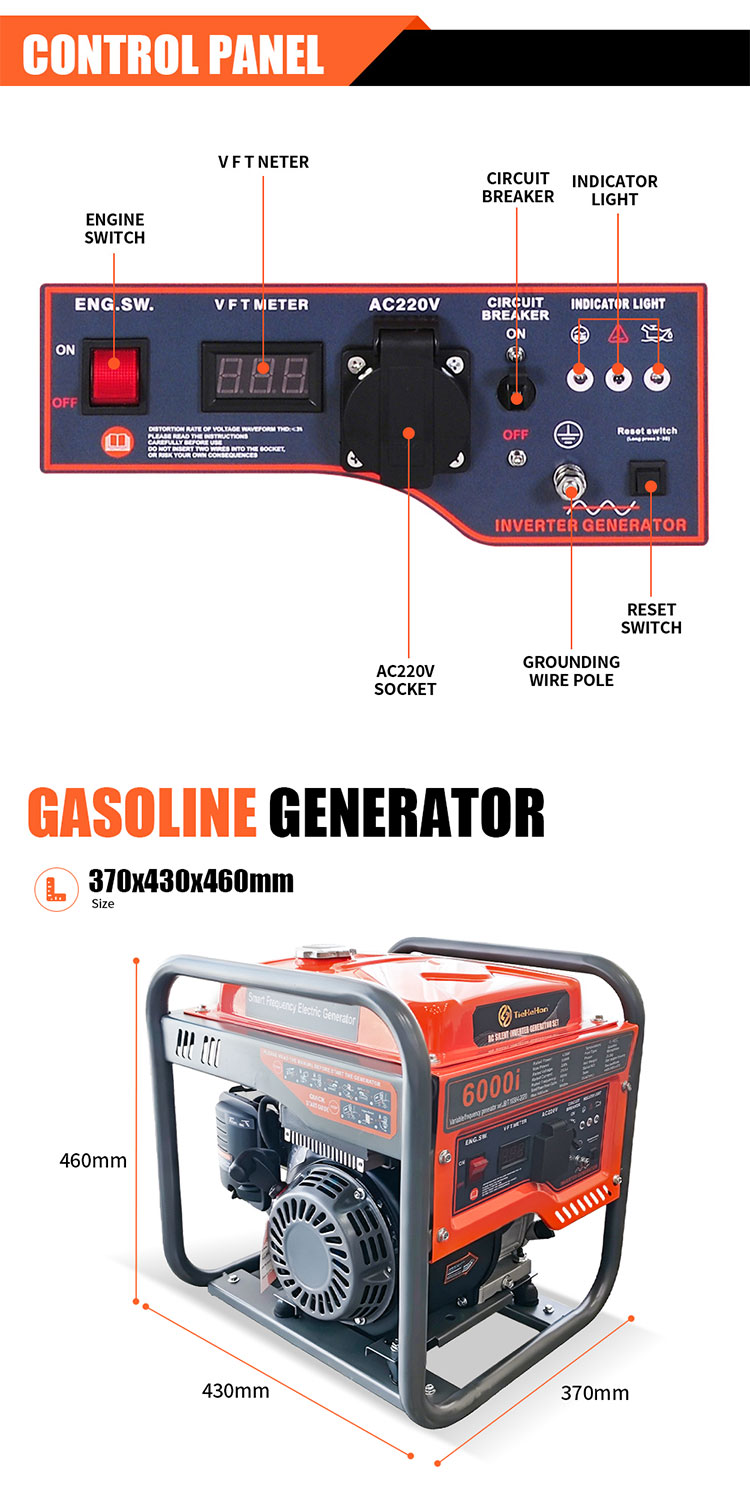 TKH6000i Open Frame Inverter Generator(1)