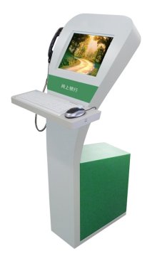 Tft Lcd Monitor Self Service Internet Banking Check Reader Multifunction Kiosk / Kiosks