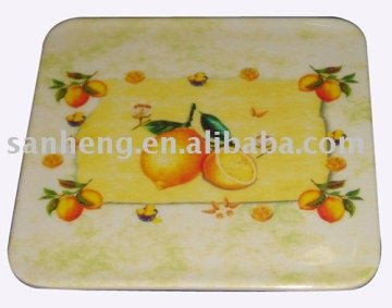 melamine teapot stand (teapot stand,hot mat,square teapot stand)