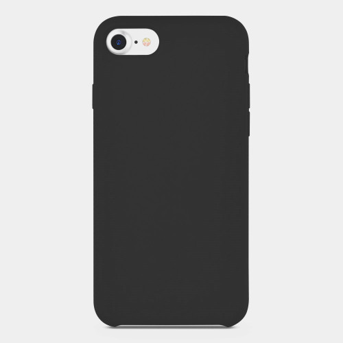 Black Liquid Silicone Phone Case for iPhone 6plus Cover