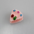 Christmas party gifts 14*12*8MM resin pink flatback cake bracelet charm