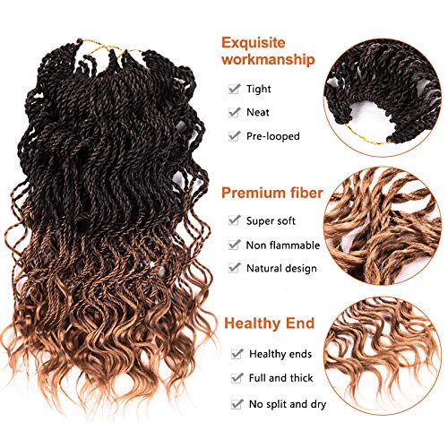 Curly Twist Crochet Hair Long Senegalese Twist Braids Hair Synthetic Fiber High Quality Solid And Mixed Color Purple Black