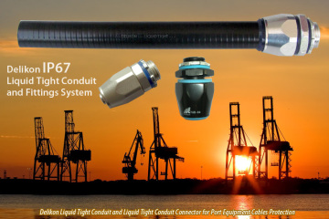 Delikon Liquid Tight Conduit Liquid Tight connector for sea port equipment cable Protection