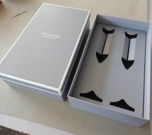 Cup Packaging Custom White Logo Grey Gift Box