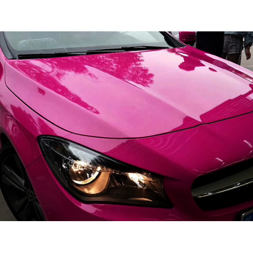Super sjajni ružičasti crveni automobil vinil omota