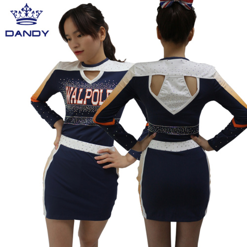 Sublimated orange cheer outfits