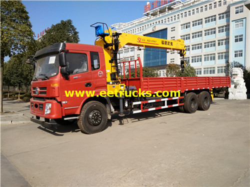 DFAC 6X4 10ton lori na cranes