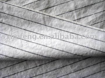 Yarn dyed stripe dobby linen/cotton fabric