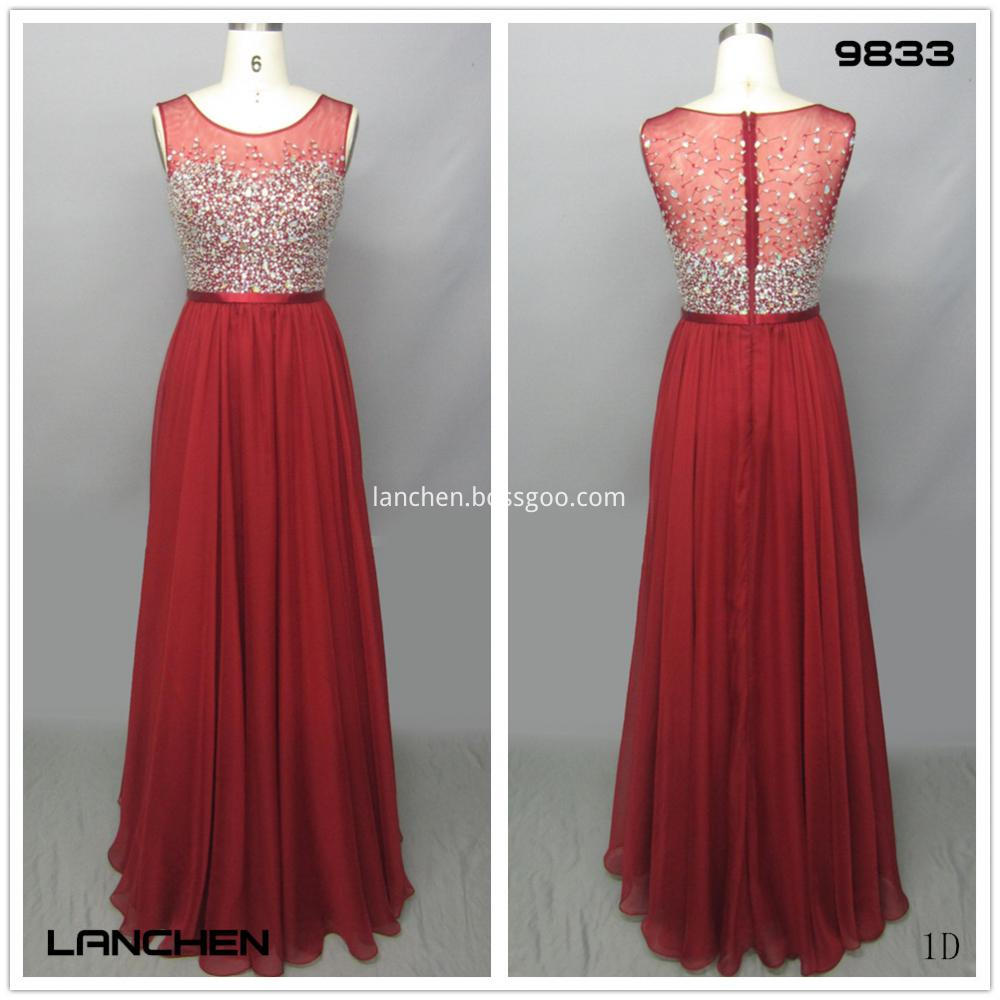 Red Beaded Evening Dresses