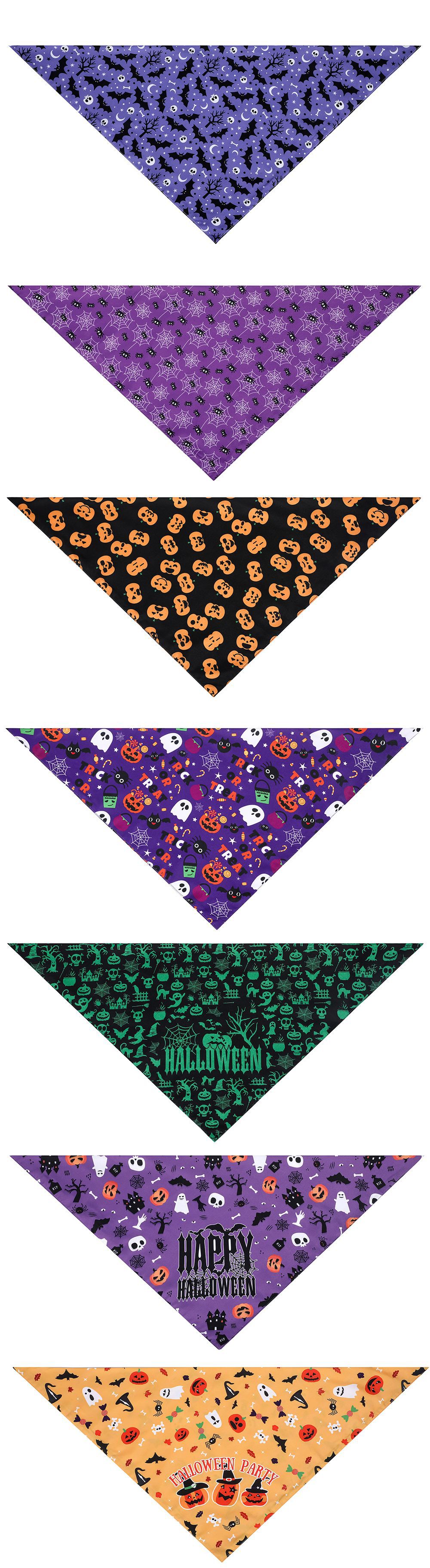 Spot Pet Scarf Dog Saliva Towel Pet Triangle Scarf Halloween Pet Saliva Towel Wholesale