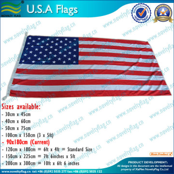 polyester printed american flag fabric