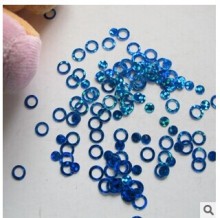 Blue Round Circle Nail Decoration DIY Nail Art/diy nail art decoration