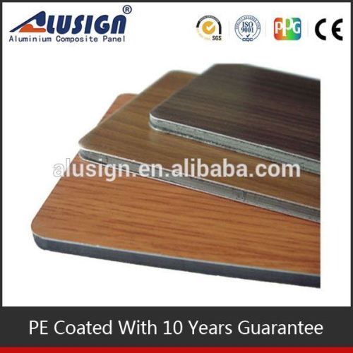 Alusign high quality wooden design shiplap plastic cladding