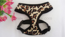 Plush Pet Harness with Leopard Print Soft Lining