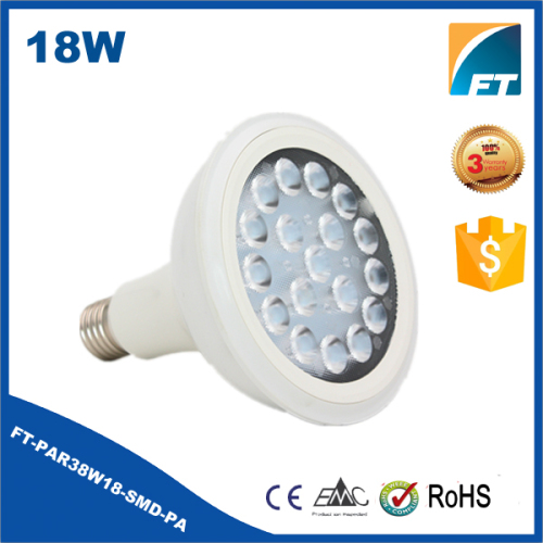 New product EPISTAR 40 DEGREE E27 18W EMC AC100-240V NON-DIMMABLE 6000K par reflector