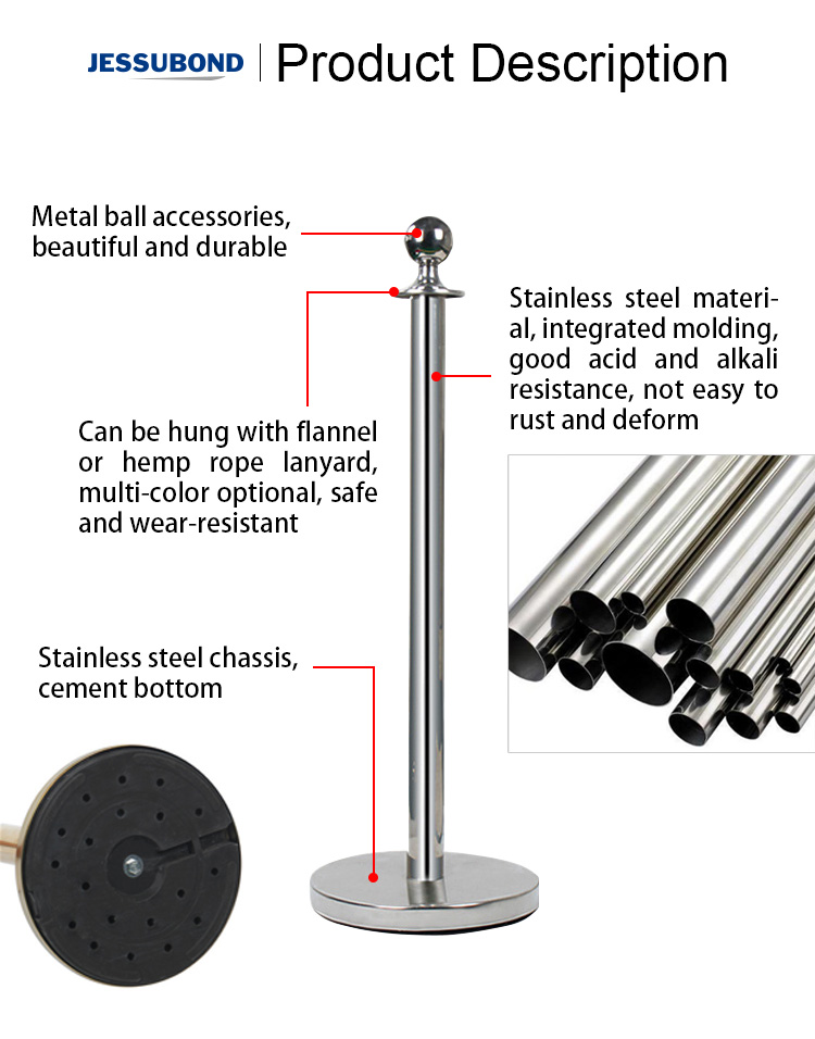 Amazon Best Selling Products Traffic Safety Products Retractable Fence, Safety Traffic Stainless Steel Stanchion Barrier