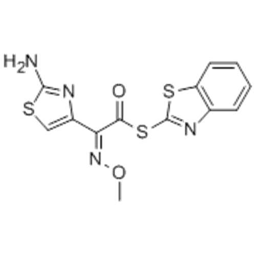 S-2-benzothiazolyle 2-amino-alpha- (méthoxyimino) -4-thiazoléthiolacétate CAS 80756-85-0
