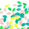 100pcs Multi Colors Tree Leaf Polymer Clay Bead Cute Kawaii Leaves Diy Decoration Slime Filler