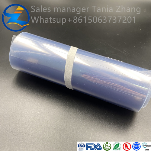Transparent pharmaceutical PVC packaging sheet film