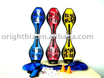 two wheels skateboard,skating board, wave skateboard