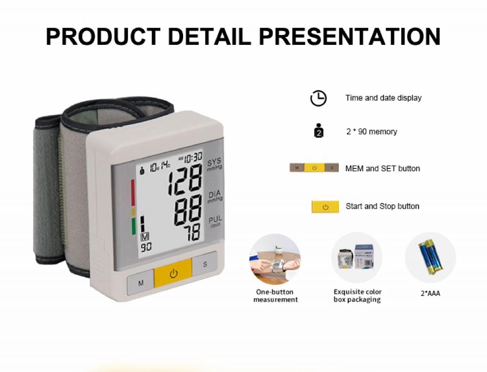 Blood pressure machine wrist