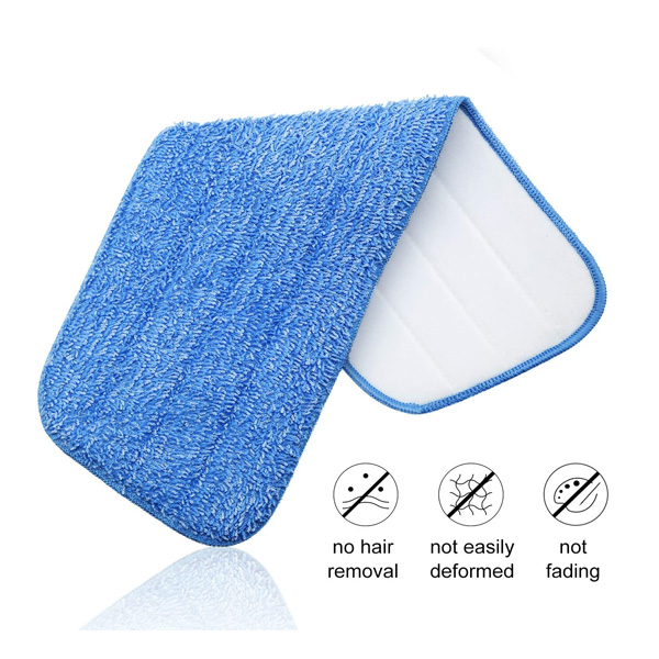 Blue Microfiber Mop Pads Wet Dry Mop Refill for 18" Flat Mop Base